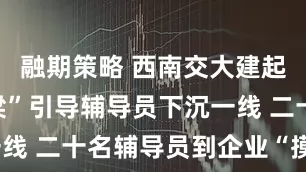 融期策略 西南交大建起挂职“桥梁”引导辅导员下沉一线 二十名辅导员到企业“摸门道”